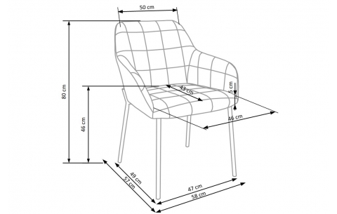 K305 - HALMAR Valgomojo kėdės