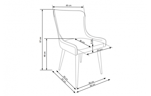 K333 - HALMAR Valgomojo kėdės
