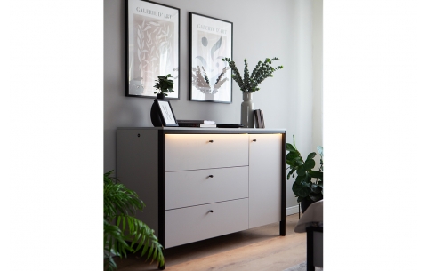 Komoda GRIS 12384