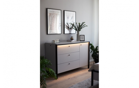 Komoda GRIS 12384