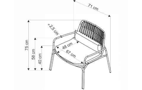 Fotelis BML 14638
