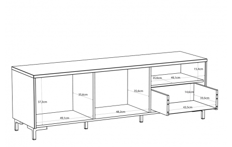 TV ir audio spintelė BBX 15502