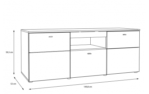 TV ir audio spintelė MCM 15876