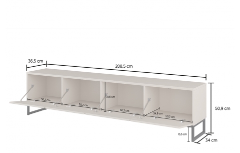 TV ir audio spintelė ALTO 16995